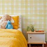Papel Mural Checkered Yellow