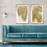 Set de Cuadros Palm Leaf Gold