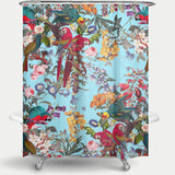 Cortina de Baño Floral and Birds XXXIV