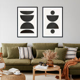 Set de Cuadros Abstract and Geometric Shapes