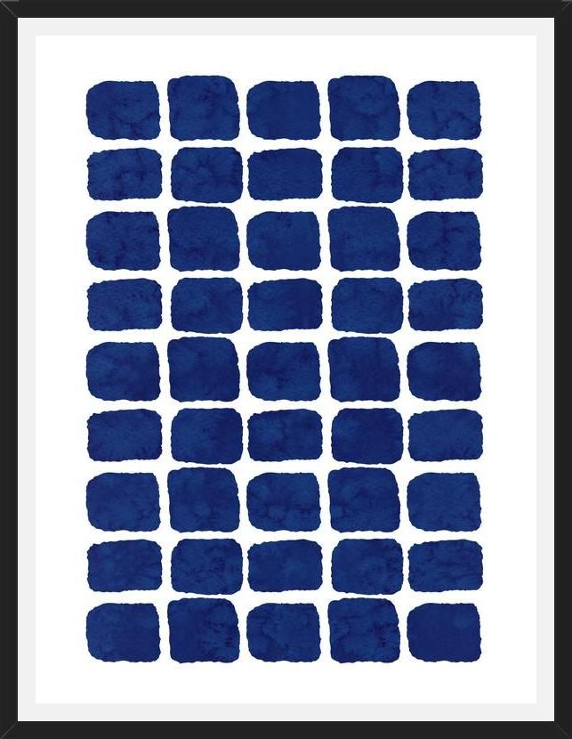 Cuadro Blue Watercolor Forms