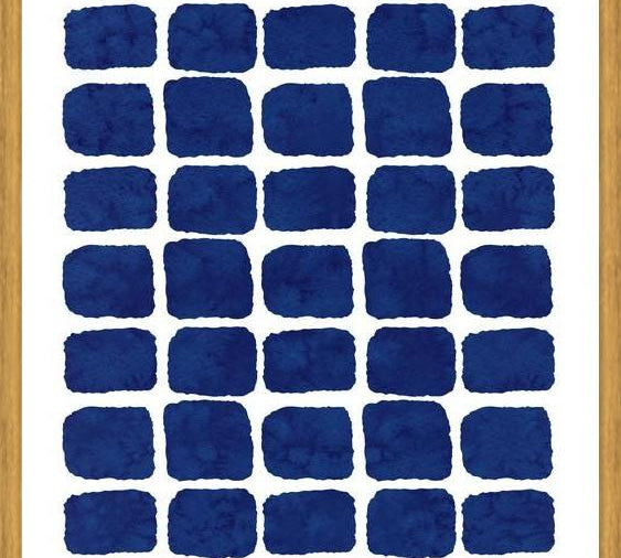 Cuadro Blue Watercolor Forms