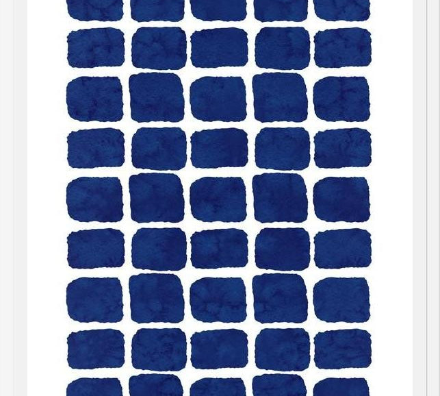Cuadro Blue Watercolor Forms