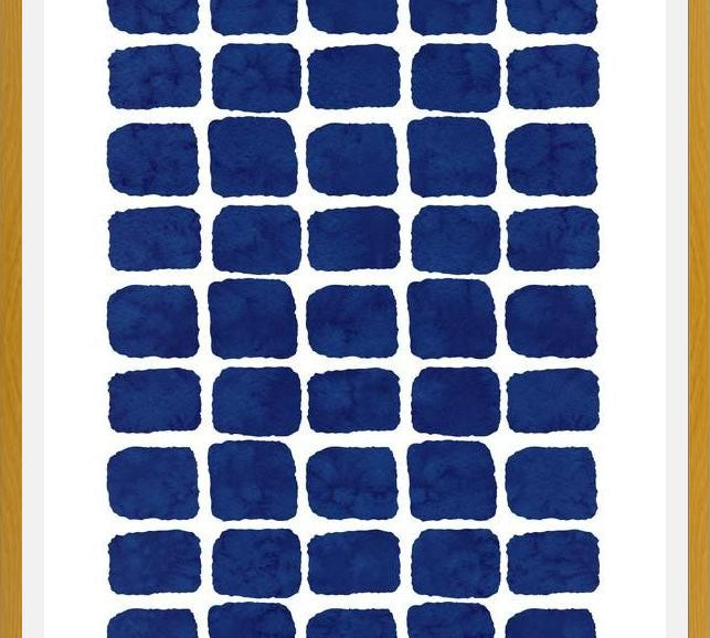 Cuadro Blue Watercolor Forms