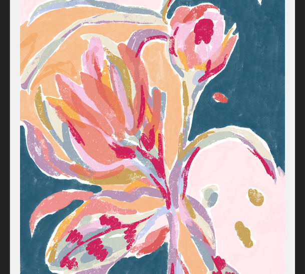 Cuadro Abstract floral