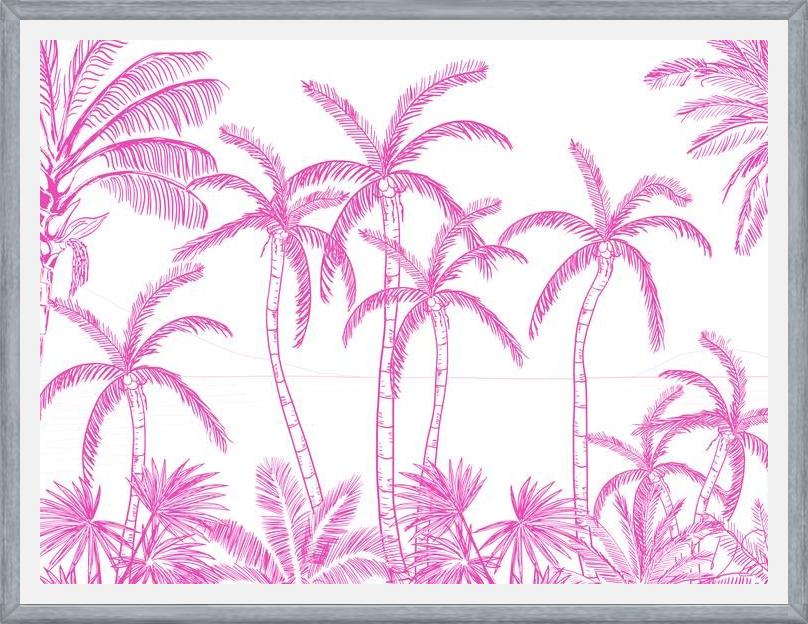 Cuadro Palmeras Pink