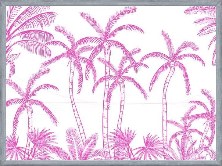 Cuadro Palmeras Pink