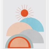 Cuadro Minimal vintage sunny landscape