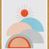 Cuadro Minimal vintage sunny landscape