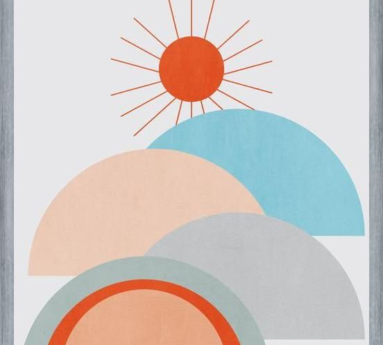 Cuadro Minimal vintage sunny landscape