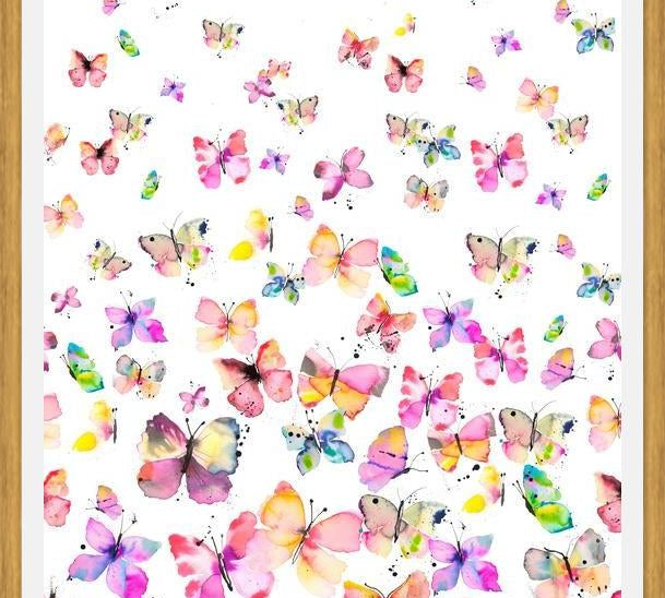 Cuadro Spring Watercolor Butterflies