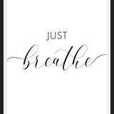 Cuadro Just breathe