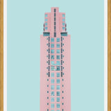 Cuadro Edificio rosado