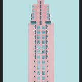 Cuadro Edificio rosado