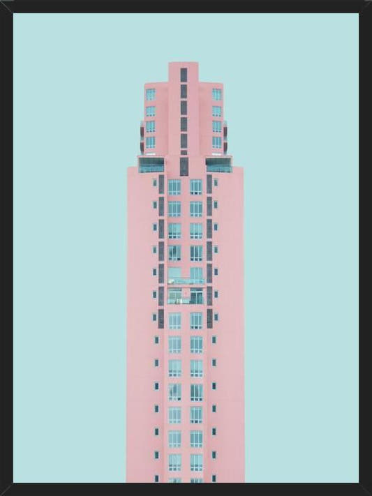 Cuadro Edificio rosado