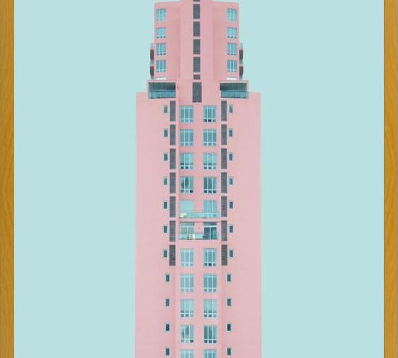 Cuadro Edificio rosado