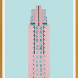 Cuadro Edificio rosado