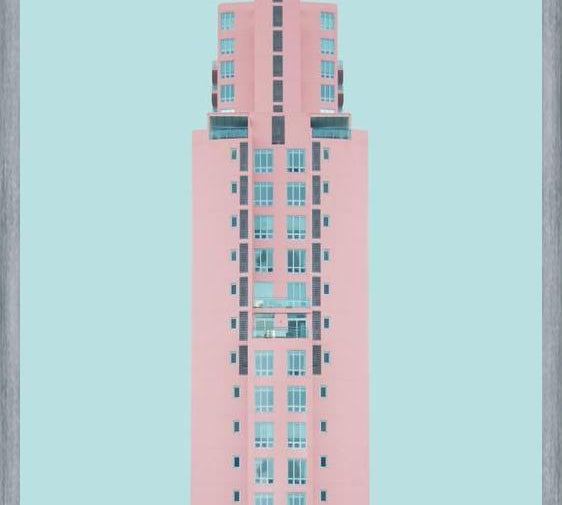 Cuadro Edificio rosado