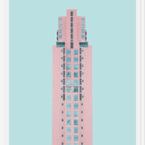 Cuadro Edificio rosado