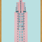Cuadro Edificio rosado