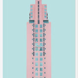 Cuadro Edificio rosado