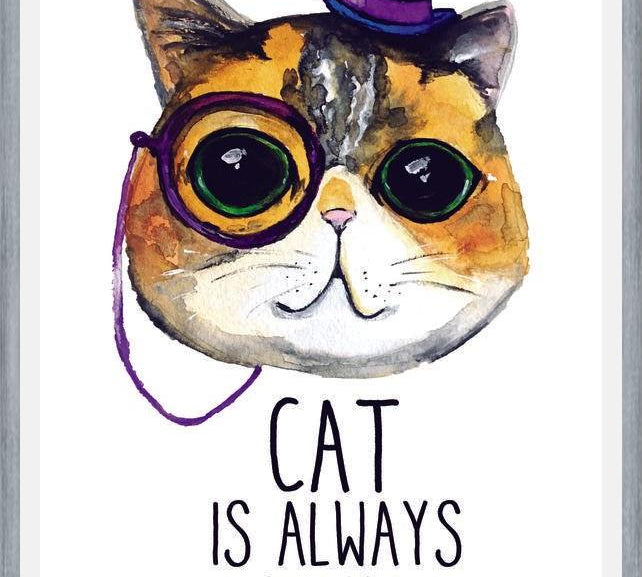 Cuadro gato aristocrático