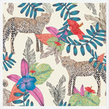 Cuadro Hand drawn leopard colorful tropicalecru