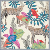 Cuadro Hand drawn leopard colorful tropicalecru