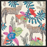 Cuadro Hand drawn leopard colorful tropicalecru