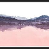 Cuadro Watercolor landscape in two colors