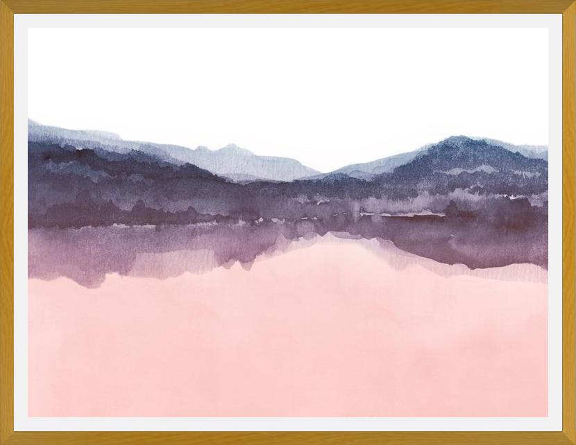 Cuadro Watercolor landscape in two colors