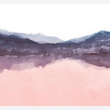 Cuadro Watercolor landscape in two colors