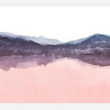 Cuadro Watercolor landscape in two colors