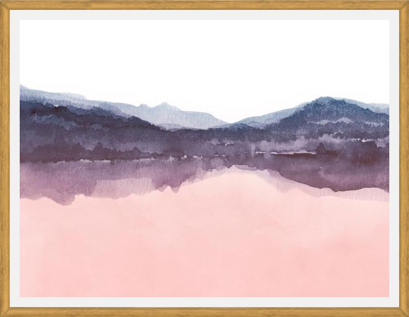 Cuadro Watercolor landscape in two colors