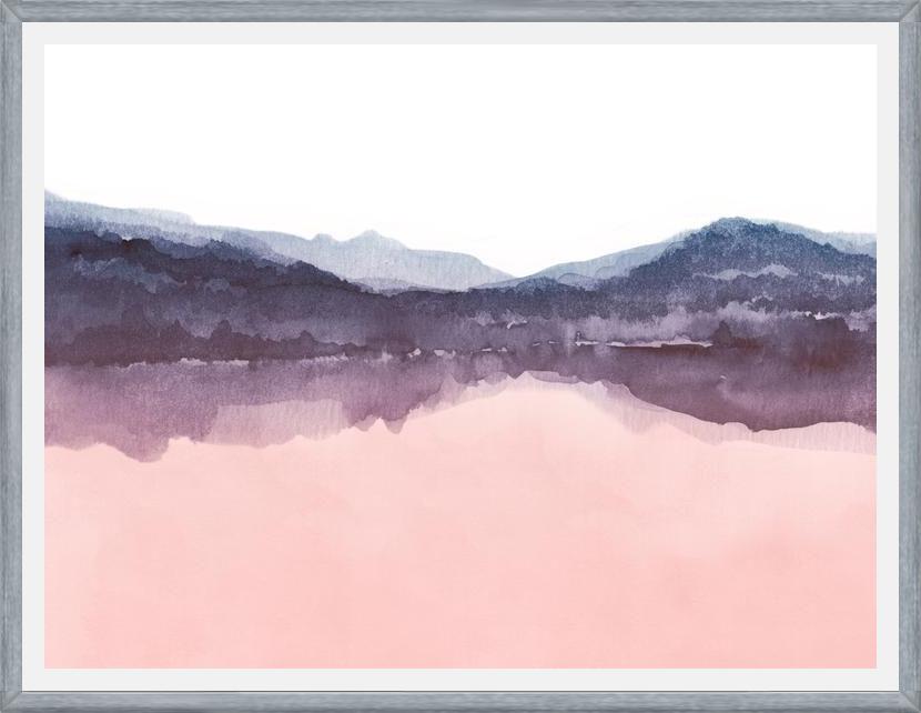 Cuadro Watercolor landscape in two colors
