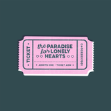Canvas Ticket to Paradise for Lonely Hearts Pet