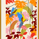 Cuadro loros tropicales