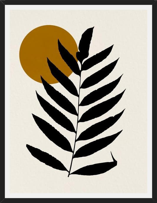 Cuadro Leaf And Sun - 05