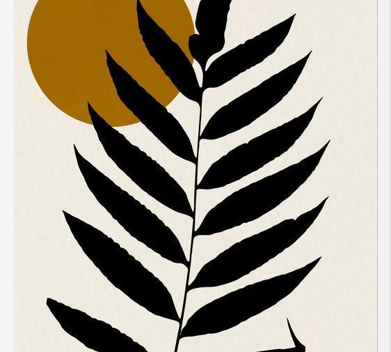 Cuadro Leaf And Sun - 05