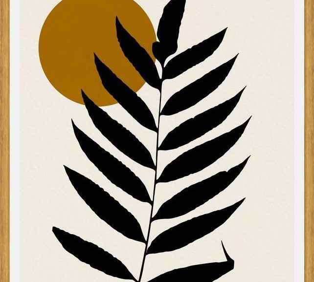 Cuadro Leaf And Sun - 05