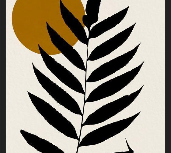 Cuadro Leaf And Sun - 05