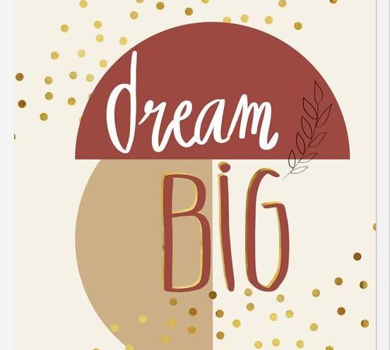 Cuadro Dream big