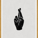 Cuadro Fingers Crossed Sand
