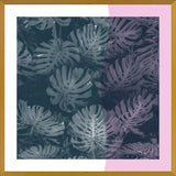 Cuadro Tropical Leaves Pink