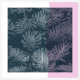 Cuadro Tropical Leaves Pink