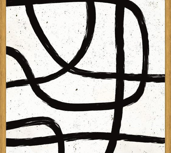 Cuadro Scandi Abstract Marker Line Art