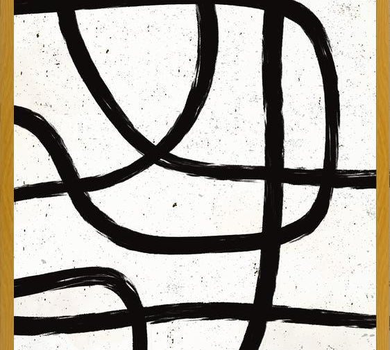 Cuadro Scandi Abstract Marker Line Art