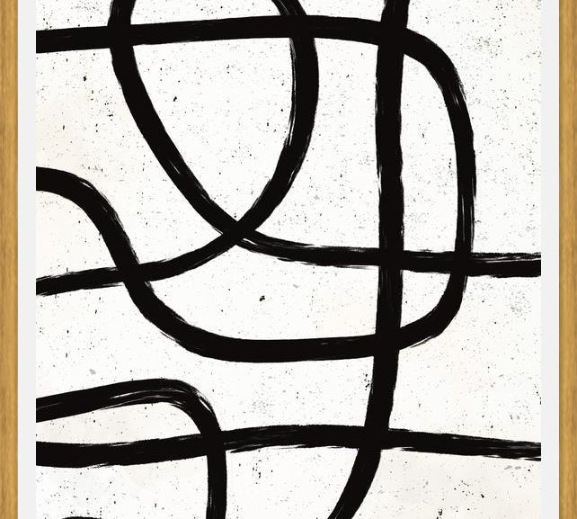 Cuadro Scandi Abstract Marker Line Art