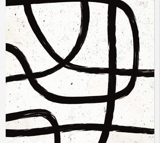 Cuadro Scandi Abstract Marker Line Art
