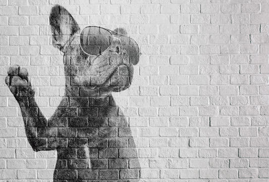 Papel Mural Black Dog